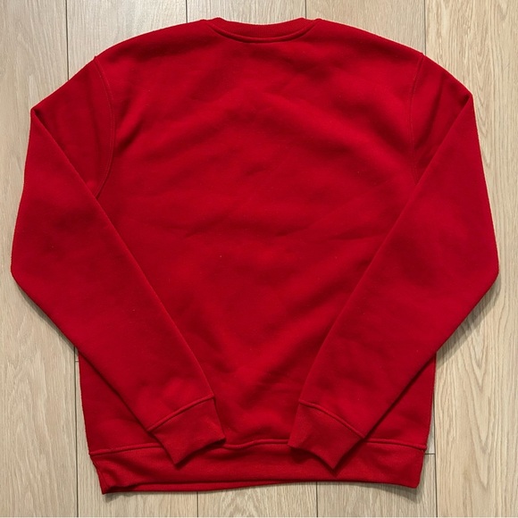 NBA Chicago Bulls Red Black Logo Crewneck Sweatshirt Jumper Fleece Size Medium - Picture 2 of 3